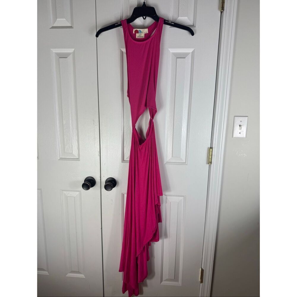 NWT Free People BEACH Pink Tiered Dress Size XS